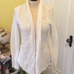 White cardigan